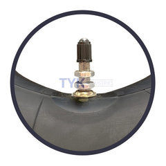 TYK Industries TR6 valve stem close-up highlighting secure seal and easy inflation