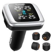 Tymate TM7 monitor front view showing clear tire readings and easy monitoring