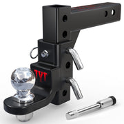 TYT front view of adjustable ball mount showing robust construction and towing readiness