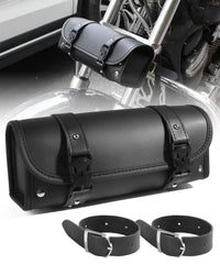 UBOG front view showing compact PU leather bag and buckle for secure carry