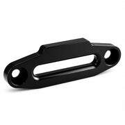 Ucreative front view of black hawse fairlead showing clean rope entry and protection
