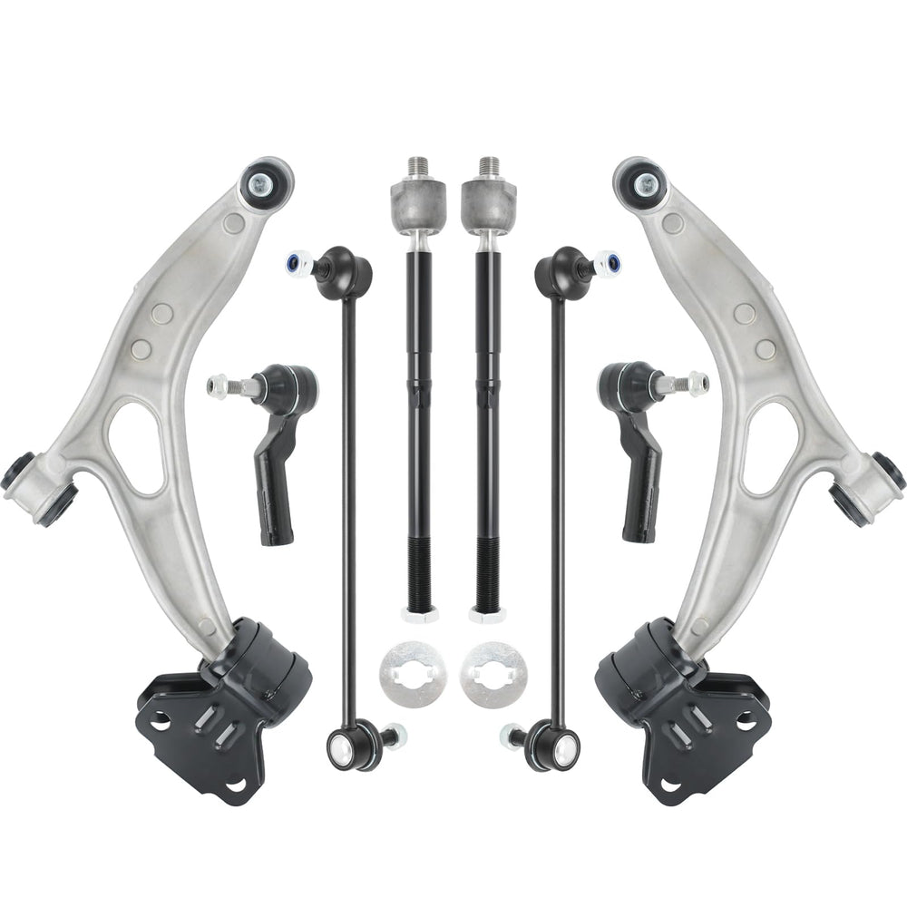 UGFC front lower control arm kit packaging showing complete contents and fitment