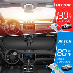 ULROLIT side window shade close-up showing fit and convenience benefit