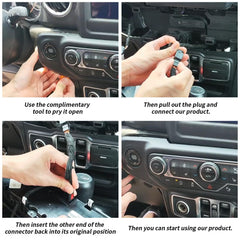 UltraEra module installed in Jeep dash demonstrating seamless integration benefit