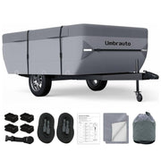 Umbrauto front profile cover showing full trailer protection and weather resistance