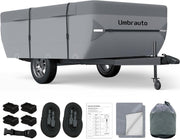Umbrauto front view of cover on trailer showing full protection benefits
