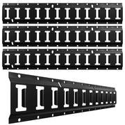UMIRO front view of 2ft black E-track rail showing sturdy construction and secure anchor benefit