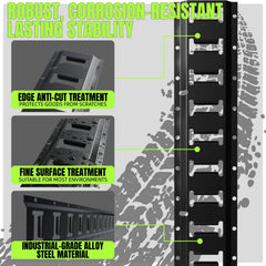 UMIRO E-track mounted horizontally in trailer interior offering organized cargo securement