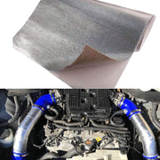 Ummickl front view of 12x48 heat shield mat showing compact packaging and instant protection