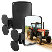 UNIGT front view mirror mounted on tractor showing wide visibility