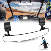 UNIGT front view of wide 16.5-inch mirror improving rear visibility