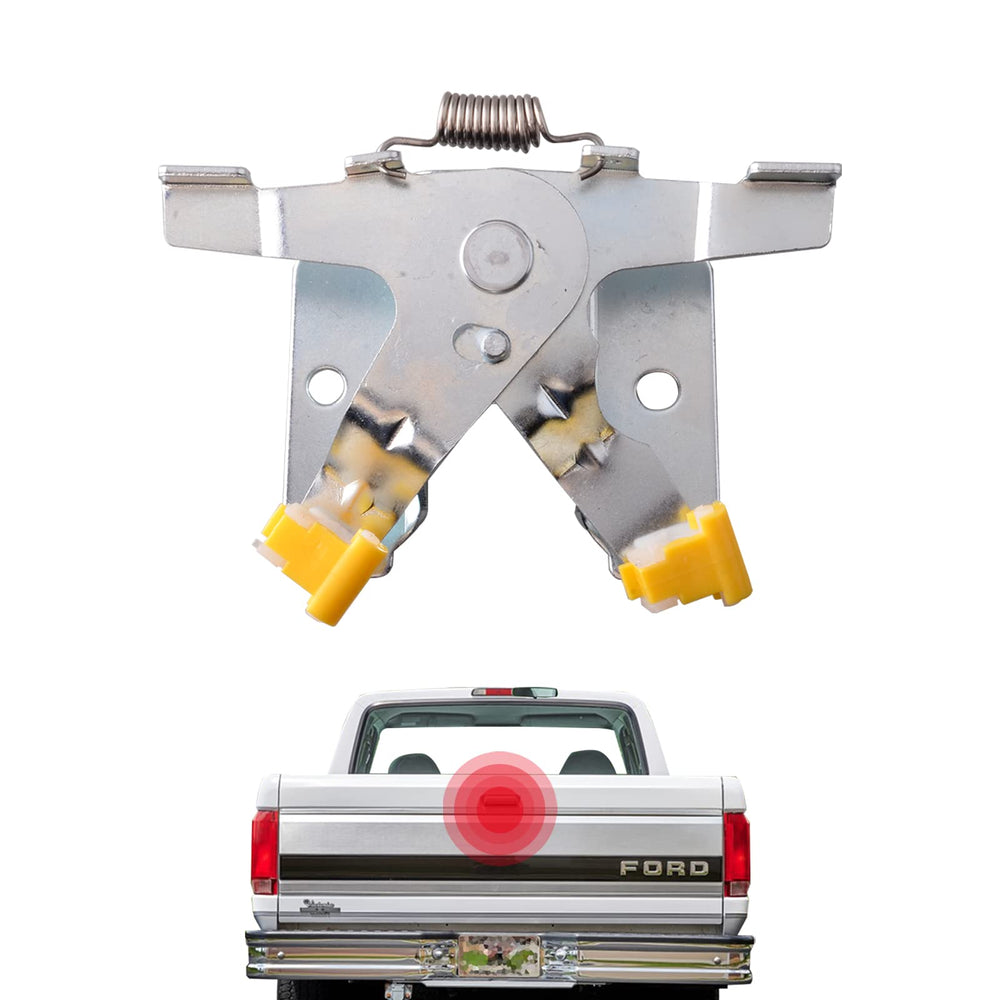 unikpas front view of tailgate latch showing solid construction and fit