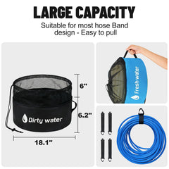 Uningmng mesh top detail allowing airflow to help hoses dry faster and reduce mildew