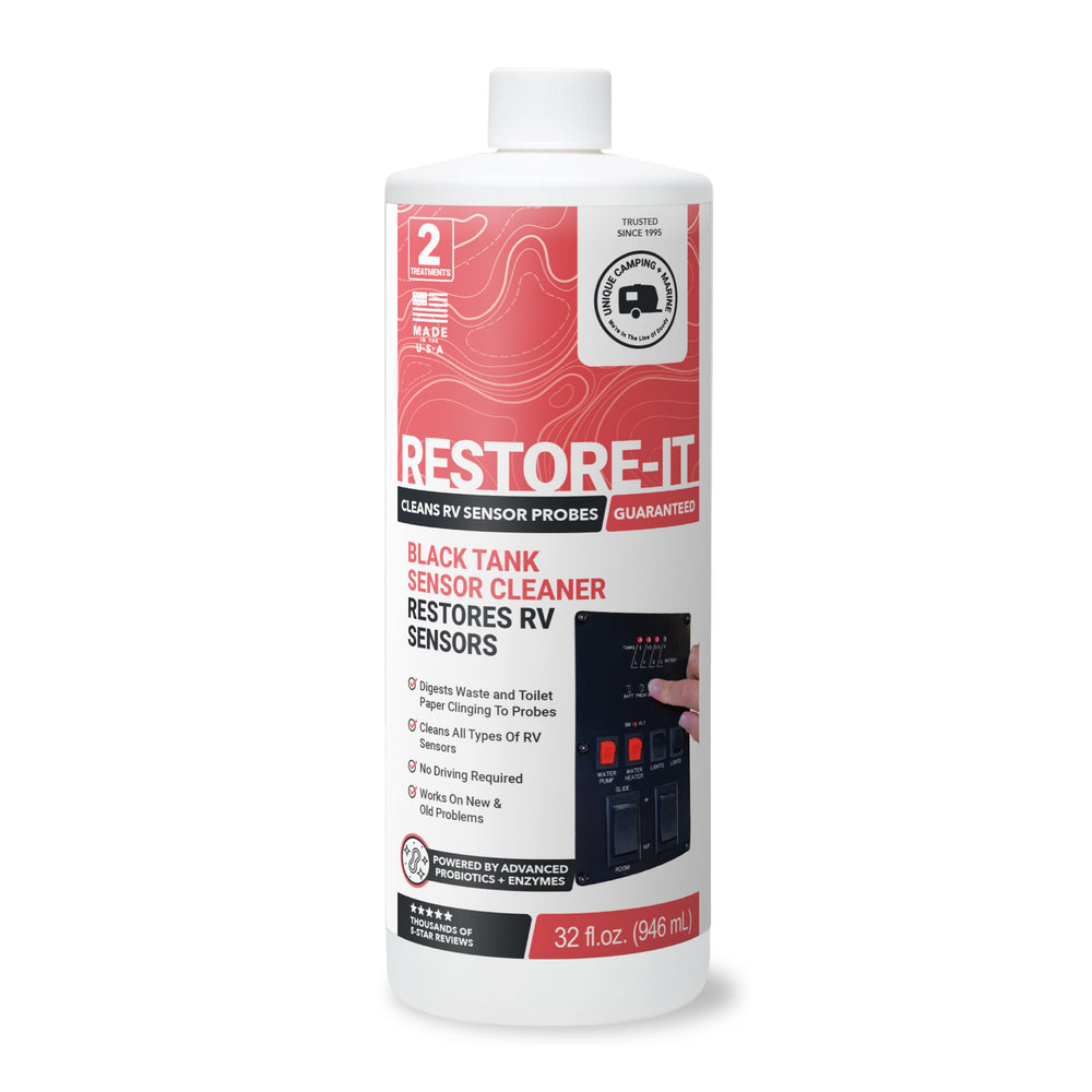 Unique Restore-It front bottle showing label and product benefits for quick identification