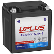 UPLUS YTX30L-BS front packaging showing model and benefit of ready-to-use power