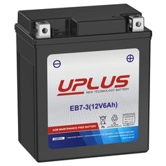 UPLUS battery front packaging showing brand and model, reliable replacement