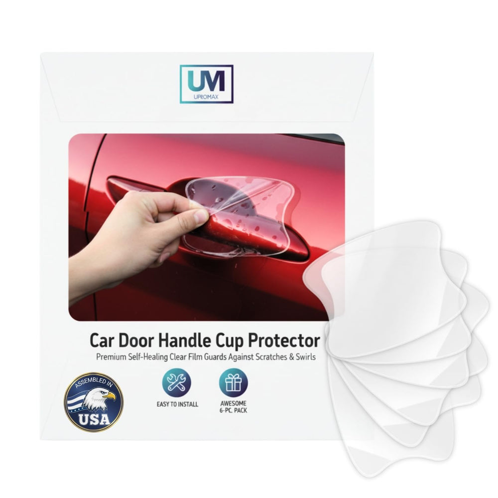 Upromax front packaging showing six-piece protector kit and benefits