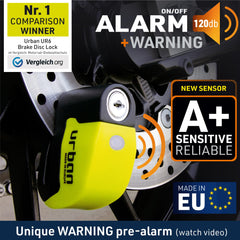 urban UR6 LED and alarm module closeup for quick status checking
