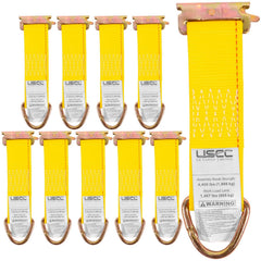 US Cargo Control front packaging showing 10-pack and bright yellow color for visibility