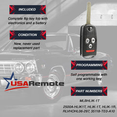 USARemote internal circuit and battery included for quick setup