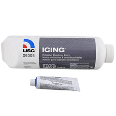 USC putty brushed application on panel, demonstrates easy spreading and good adhesion