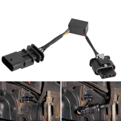 Ussuray front view of bypass harness showing connectors and compact design, reliable replacement