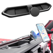 Utiiy front view mounted on roll bar showing secure phone placement and stable hold