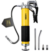 UTOOL front view of pistol grease gun showing compact kit and visibility