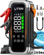 UTRAI front view of JS-40 jump starter showing compact benefits