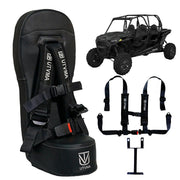 UTVMA front view bump seat showing compact profile and secure fit