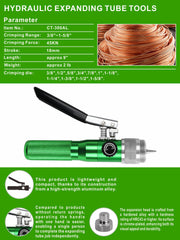 UTZIKO tool in use on copper tube demonstrating consistent expansion for better joints