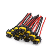 uxcell front view of 10-pack adapters showing sockets and wiring, quick replacement benefit