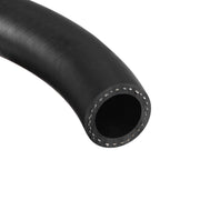uxcell front view of black fuel hose showing clean surface and durable finish