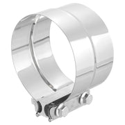 uxcell front view exhaust clamp showing full-band fit and corrosion resistance