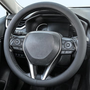 Uxcer front view of black Nappa leather cover showing sleek fit and refined look
