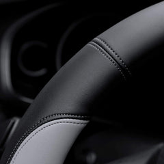 Valleycomfy installed on F150 steering wheel demonstrating fit and finish