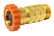 Valterra front view of brass regulator showing durable lead-free body and protection