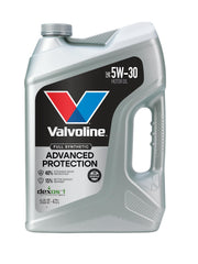 Valvoline front label showing product name and 5 QT capacity for easy identification