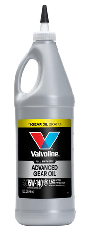 Valvoline 75W-140 front label showing product identity and benefits