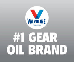 Glossy oil texture of Valvoline 80W-90 showing film strength and smoothness