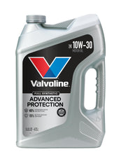 Valvoline bottle front label showing product identity and benefits