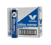 Valvoline amber grease front packaging showing cartridge and label, ensures correct selection