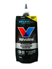 Valvoline FlexFill pouch front view showing branding and quick-fill benefits