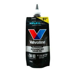 Valvoline Flexfill pouch being poured into differential for cleaner filling