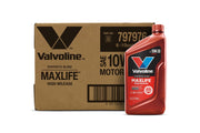 Valvoline MaxLife front pack of six showing quantity and convenient storage benefit