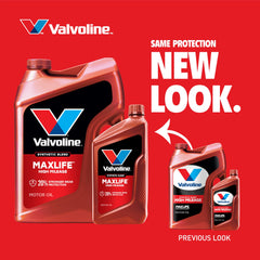 Valvoline MaxLife graphic showing seal conditioning protecting gaskets