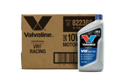 Valvoline VR1 front packaging showing case and branding, reliable racing protection