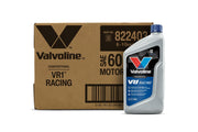 Valvoline VR1 front label showing racing oil benefits and brand