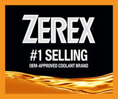 Valvoline Zerex being poured into a funnel demonstrating easy topping off