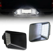 VANKUB front view license plate light showing clean fit and bright output